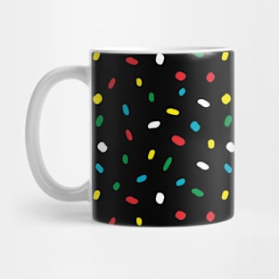 Sweet glazed over black background Mug